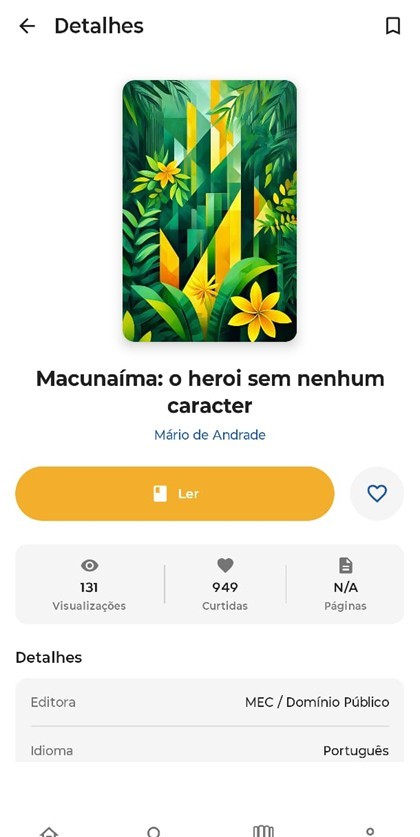 print do aplicativo MEC Livros